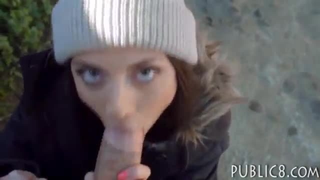 European hottie fucked behind the school